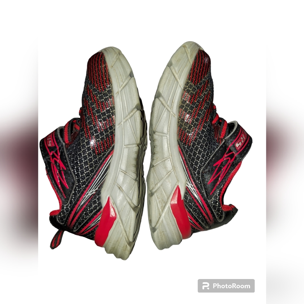 Skechers Rive Black/Red Baby/Toddler Boy's Size 7 - Picture 7 of 9